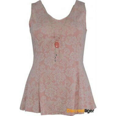 Pink Ivory Flared Top | Discreet Tiger