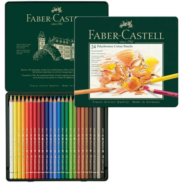 Набор карандашей 24 цвета Faber-Castell "Polychromos"