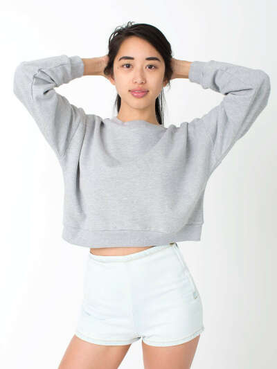 California Fleece Cropped Sweatshirt