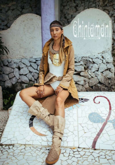 Beige Vegan Shoes ∆ Canvas High Boots Women ∆ Tribal Wrap Shoes ∆ Burning Man Boots ∆ Barefoot Boho Boots ∆ Goa Ibiza Eco Gypsy Shoes