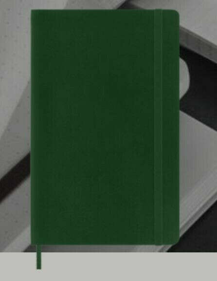 Moleskine Classic Notebook - Soft Cover, Dotted, Large - Myrtle Green