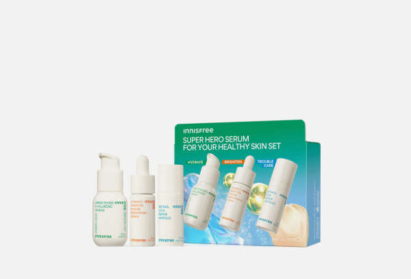 Мини-набор из сывороток для лица Innisfree Super hero serum for your healthy skin set