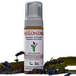 Organic Lavender Foaming Face Cleanser - MuLondon - Natural Organic Skincare. Based on pure castile soap.