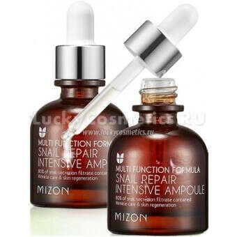 Сыворотка для лица с экстрактом улиточной слизи Mizon Snail repair intensive ampoule