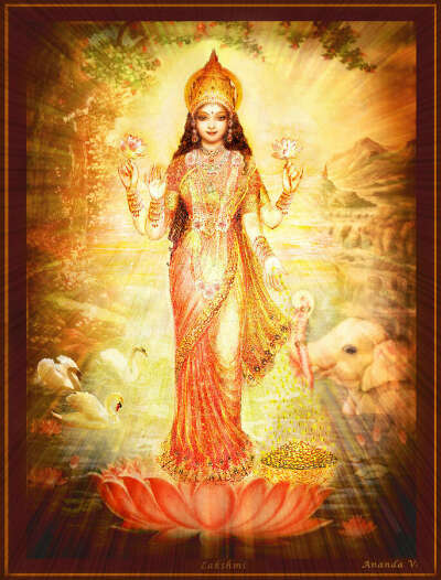 Вышивка «Богиня Лакшми»