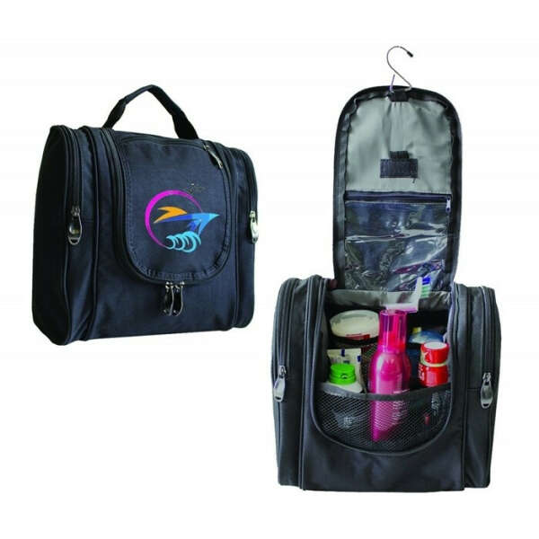 Durable PolyCanvas Hanging Travel Case with Roomy Compartment