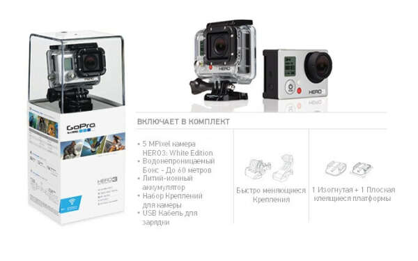 GoPro HERO3: White Edition