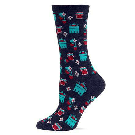 HOT SOX &#039;Strawberry Jam&#039; Crew Socks