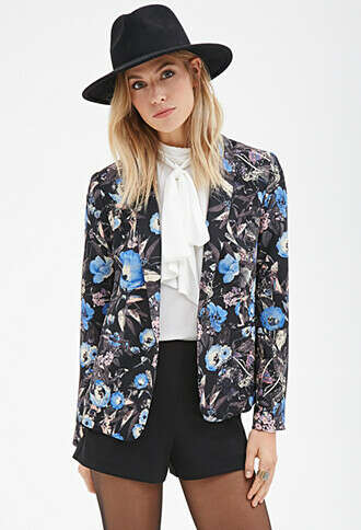 Floral Print Blazer