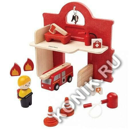 Пожарная станция, Plan Toys