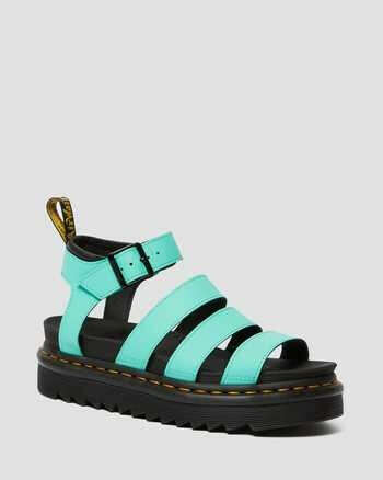 DR MARTENS BLAIRE WOMEN&#039;S HYDRO LEATHER GLADIATOR SANDALS