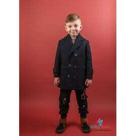 Monnalisa Boys Double Breasted Jacket |- happybabybella.com