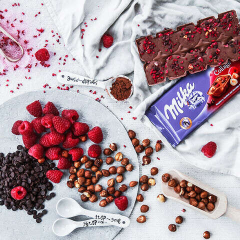 Milka Collage Raspberry.