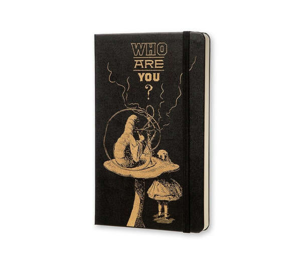 Записная книжка Moleskine Alice in Wonderland (нелинованная), Large (13x21см), черная