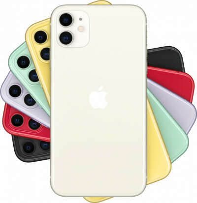 Apple iPhone 11, 128 ГБ, белый/чёрный