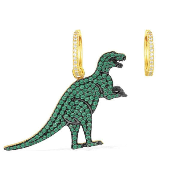 Сережки Динозавр