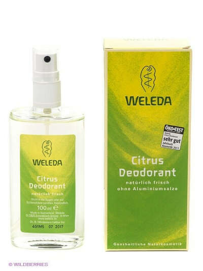 Цитрусовый дезодорант, Weleda
