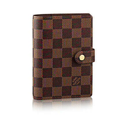 Louis Vuitton PM Small Ring Agenda Cover in Damier Ebene