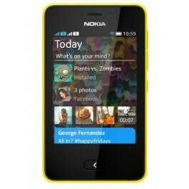 Nokia Asha 501 Dual Sim Yellow