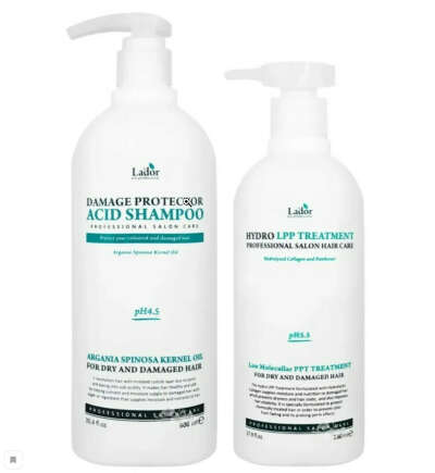 La'dor Шампунь с аргановым маслом Damage Protector Acid Shampoo, 900мл. + Маска для волос Eco Hydro Lpp Treatment, 530мл