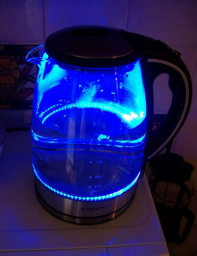 Чайник электрический стеклянный с подсветочкой