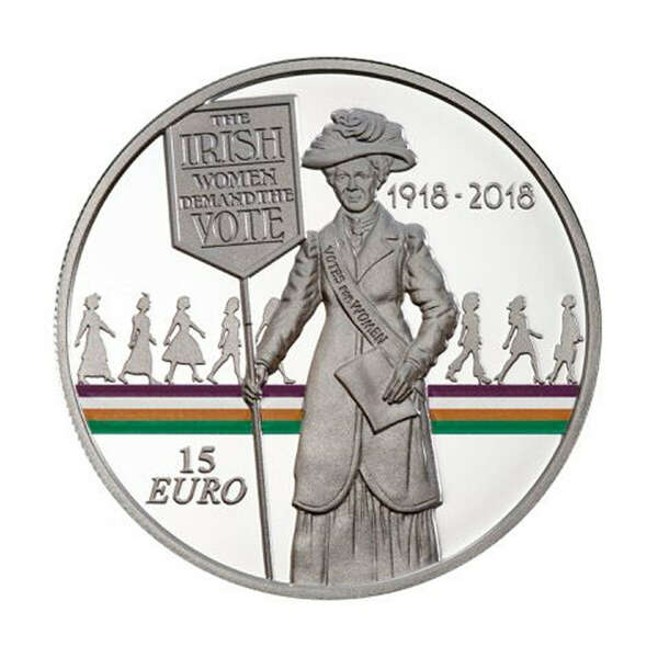 Women's Right to Vote 100 Year Anniversary €15 Silver Proof coin 2018