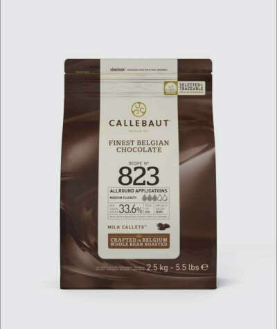 Шоколад молочный 33,6% Callebaut 2,5 кг