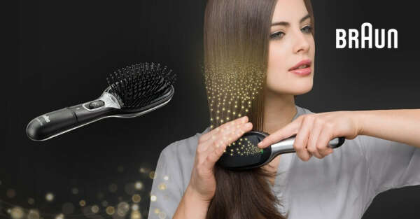 Braun Satin Hair 7 IONTEC Brush: The World&#039;s first brush with active ions. Bring out the shine.