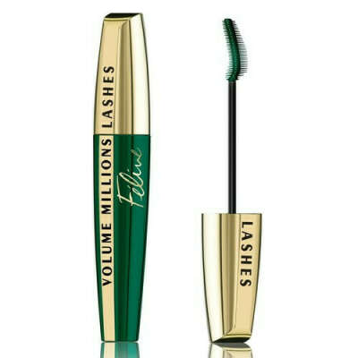 Тушь для ресниц `LOREAL` VOLUME MILLION LASHES FELINE объем и подкручивание тон черный