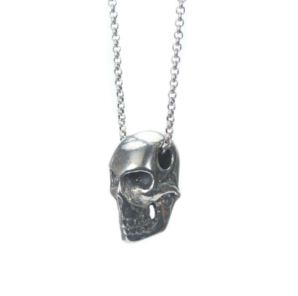 Pewter Skull Necklace
