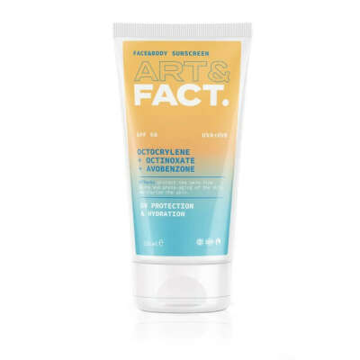 ART&FACT. / Ежедневный солнцезащитный крем для лица и тела для всех типов кожи с химическими фильтрами, SPF 50