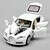 Collectible Alloy Diecast White Car Model 1/32 Bugatti Veyron 16C Galibier w/light&sound Pull Back Cars Model Kids Toys Gifts E