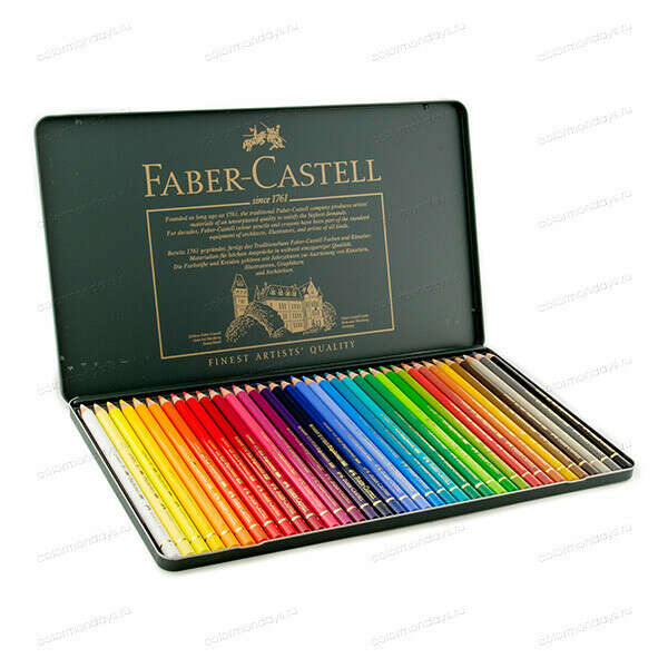 Набор карандашей Faber-castell "Polychromos" 36 шт в металлической коробке
