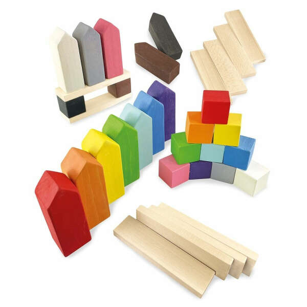 Ulanik Сортер - конструктор Домики/деревянные развивающие игрушки для детей