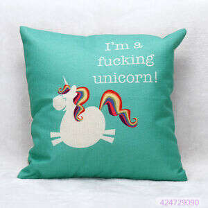 Чехол на подушку I&#039;m fu.....ng unicorn