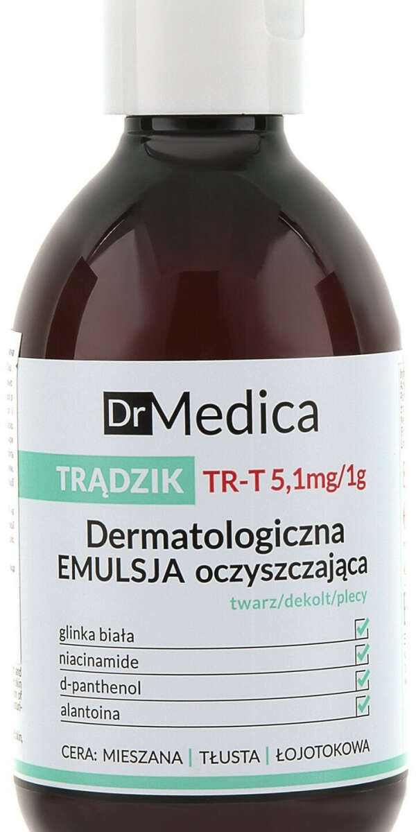 Дерматологическая очищающая эмульсия анти-акне Bielenda Dr Medica Acne Dermatological Cleansing Emulsion For Face, Cleavage, Back