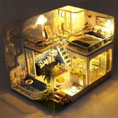 архитектурная модель diy mini house
