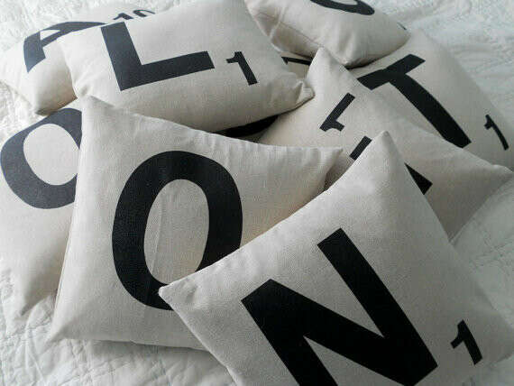 Letter Monogrammed Pillow Cover