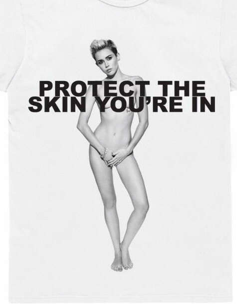 Marc Jacobs Miley Cyrus Protect The Skin New Limited Tshirt Size Small Sealed