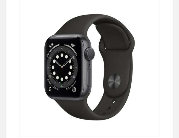 Apple Watch Series 6, 40 мм черного цвета