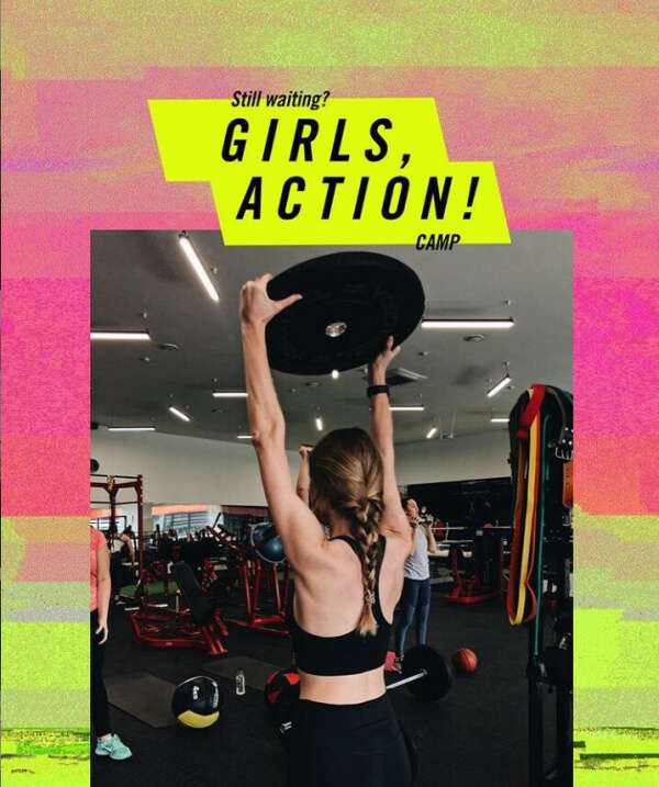 на тренировки Girls Action Camp