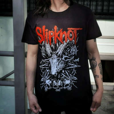 Черная футболка Slipknot оригинальный мерч