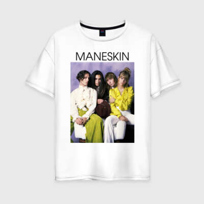 Женская футболка хлопок Oversize «Maneskin»