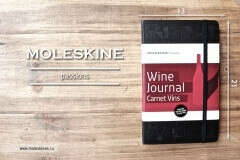 Записная книжка Moleskine Passion Wine Journal, Large (13x21см), черная