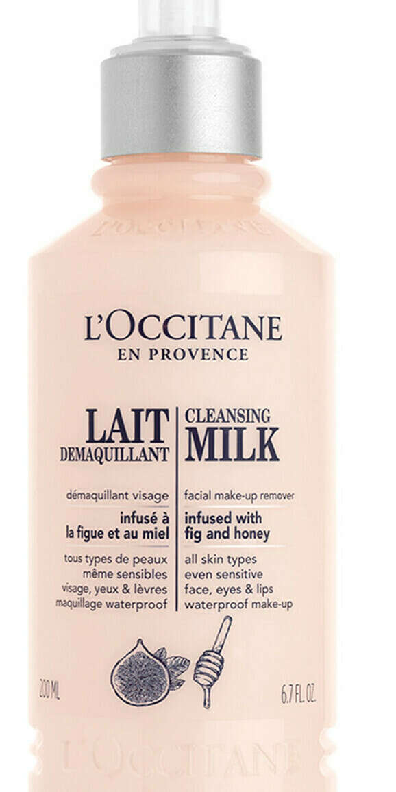 L'OCCITANE CLEANSING MILK FACIAL MAKE-UP REMOVER INFUSED WITH FIG AND HONEY