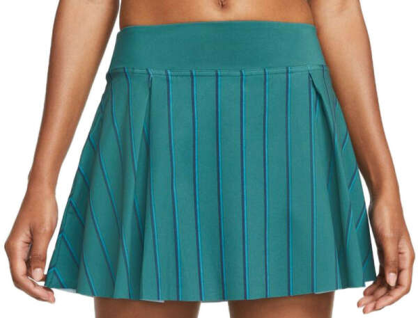 Теннисная юбка Nike Dri-Fit Club Skirt Regular Stripe Tennis Heritage W - dark teal green