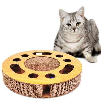 игрушка для кошек, круглая гофрированная бумага