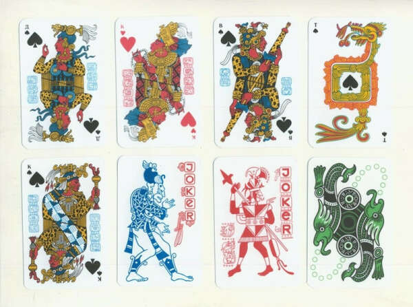 сувенирные игральные карты майя