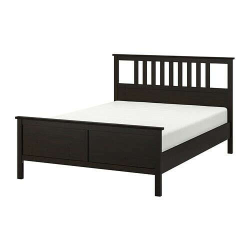 ХЕМНЭС Каркас кровати - 160x200 см, -, черно-коричневый  - IKEA