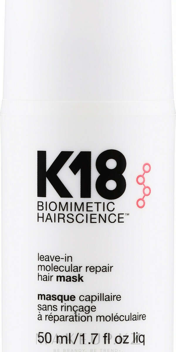 Несмываемая маска для волос - K18 Hair Biomimetic Hairscience Leave-in Molecular Repair Mask на MAKEUP – купить с доставкой по Казахстану